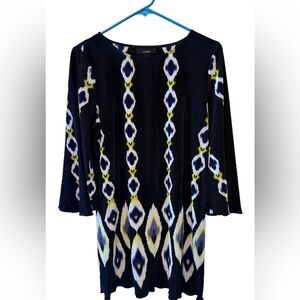 Alfani Multicolor Geometric Dress, M